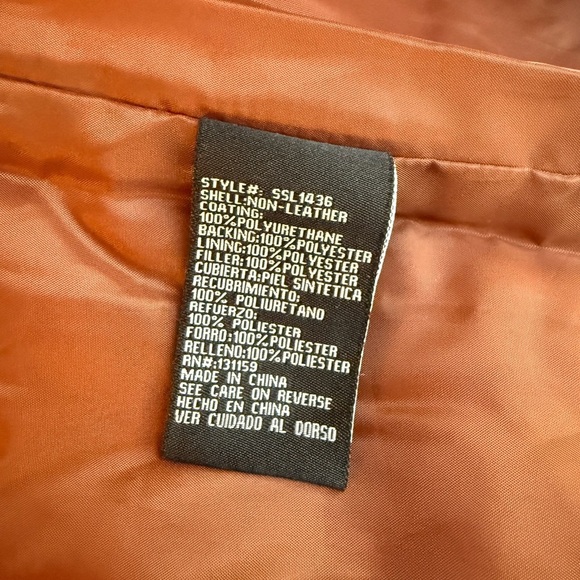 S.E.B. by Sebby Faux Leather Puffy Coat - Picture 4 of 5